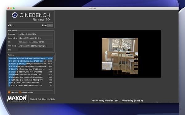 Cinebench r20 for Mac