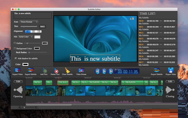 Subtitle Edit Pro for mac