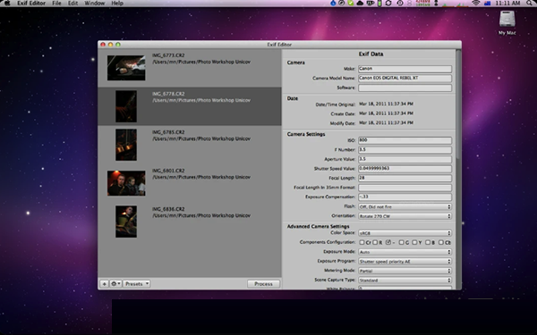 Exif Editor for Mac