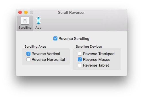 Scroll Reverser Mac