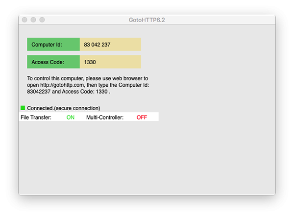GotoHTTP for Mac