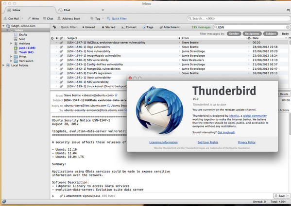 Thunderbird for Mac