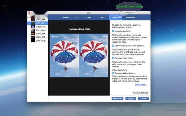 Super Video Enhancer for Mac