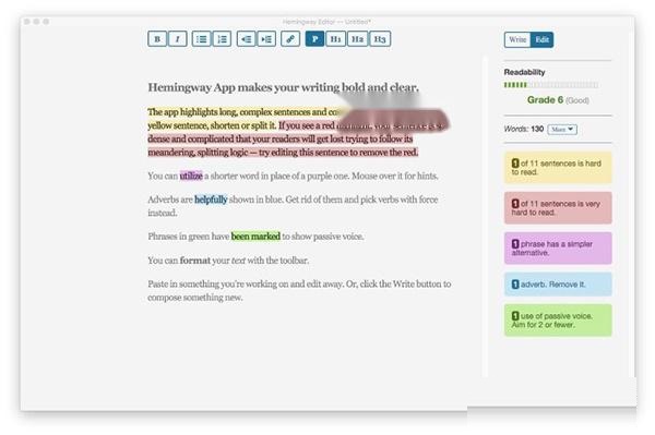 Hemingway Editor Mac截图