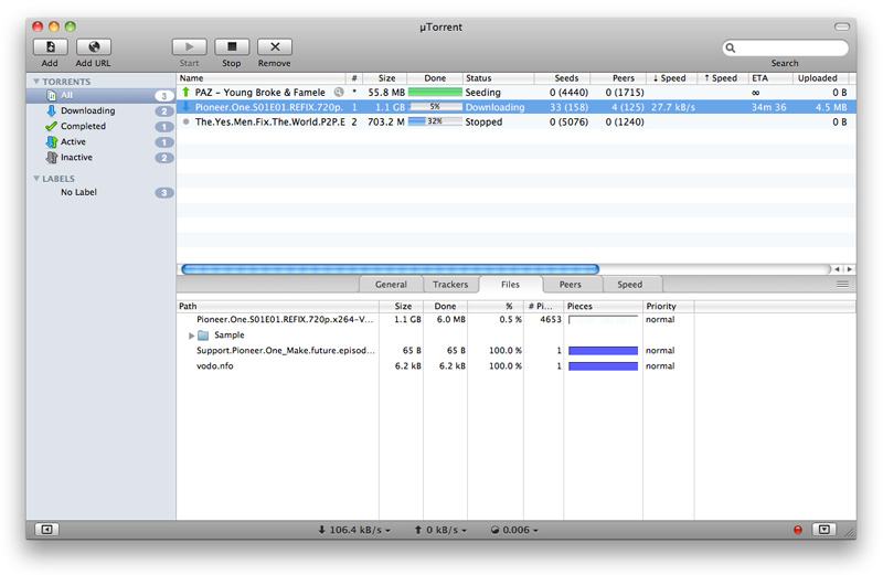 μTorrent for Mac