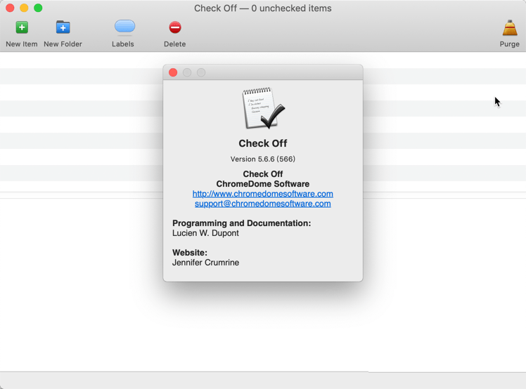 Check Off for Mac