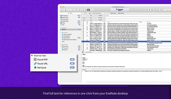 EndNote X9 for Mac截圖