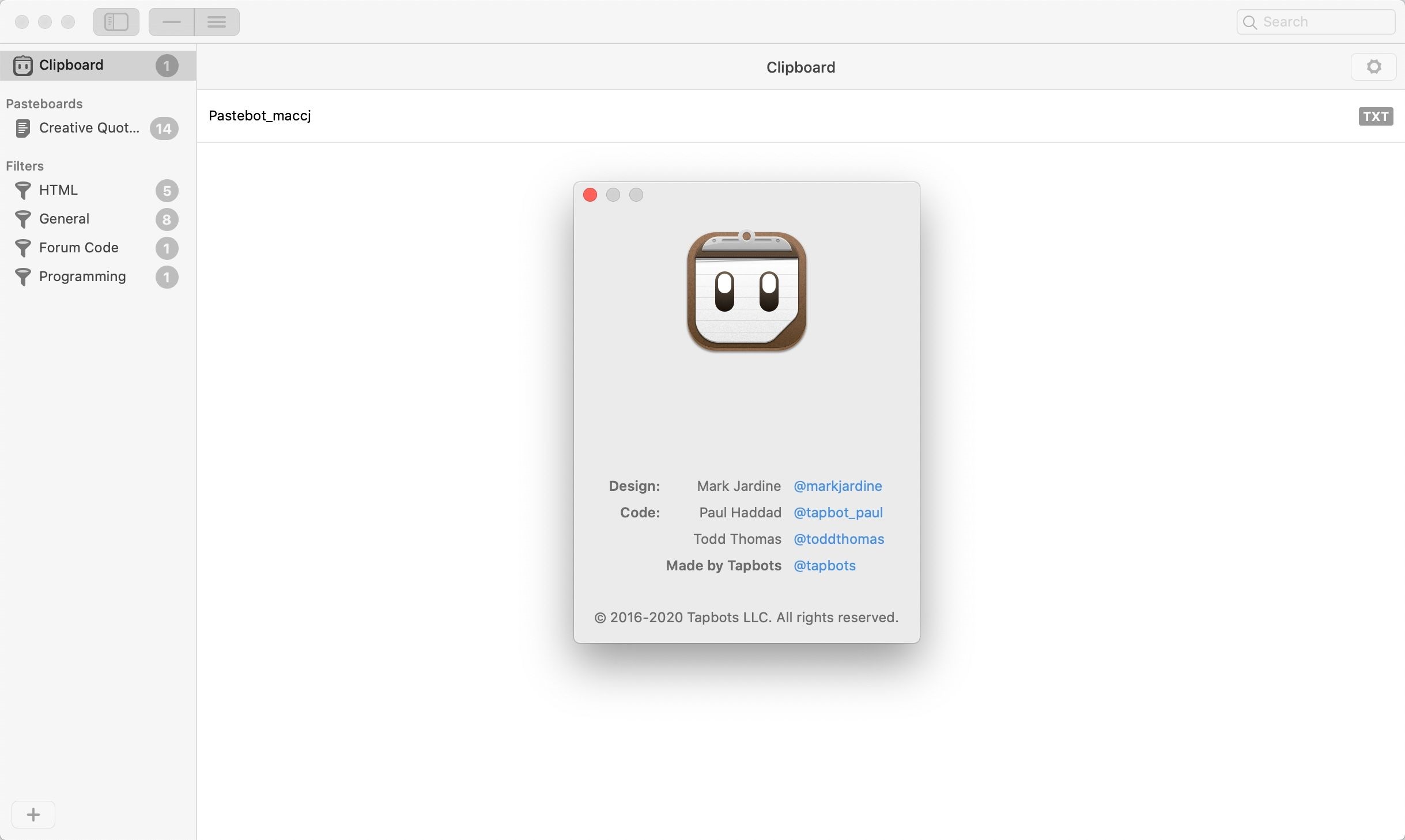 Pastebot for mac