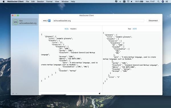 WebSocket Client for Mac