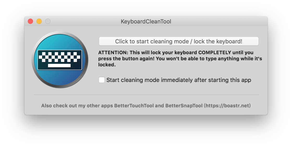 KeyboardCleanTool for Mac截图