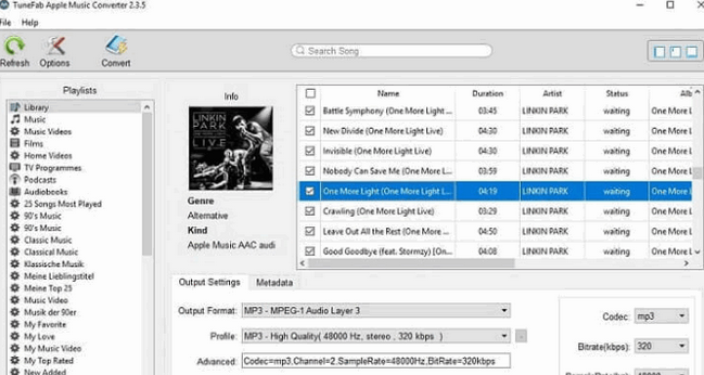 TuneFab Apple Music Converter Mac截图
