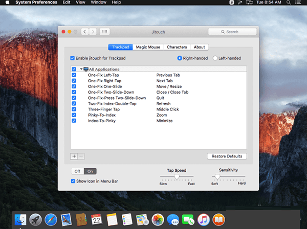jitouch for Mac
