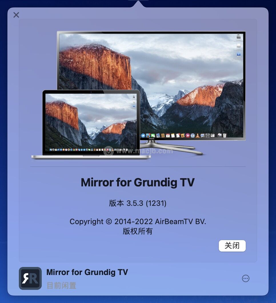 Mirror for Grundig TV Mac