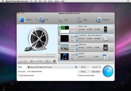 Bigasoft Total Video Converter Mac