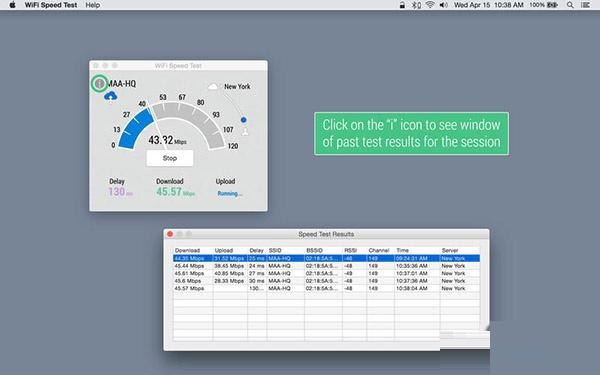 WiFi Speed Test Mac