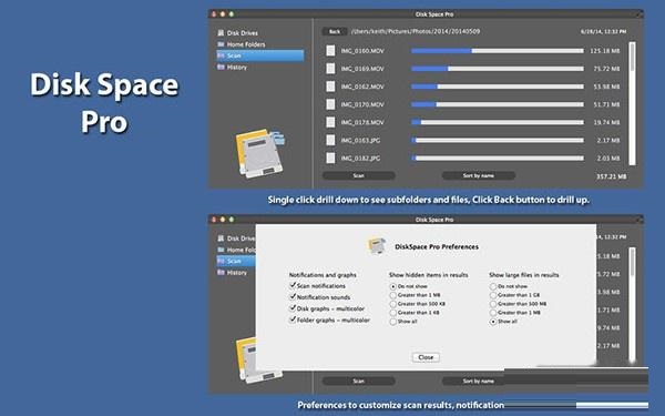 Disk Space for mac