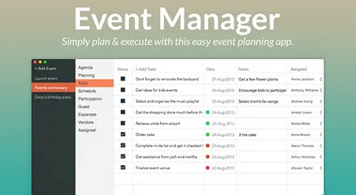 Event Manager Mac