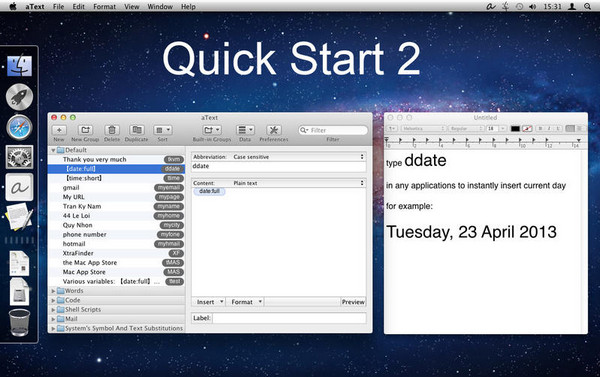 aText for Mac