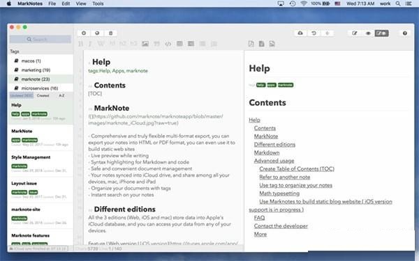 MarkNote Mac截图