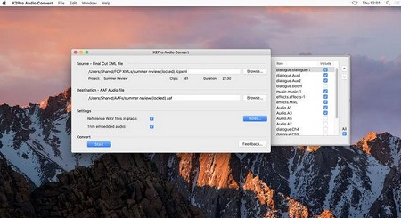 X2Pro Audio Convert Mac