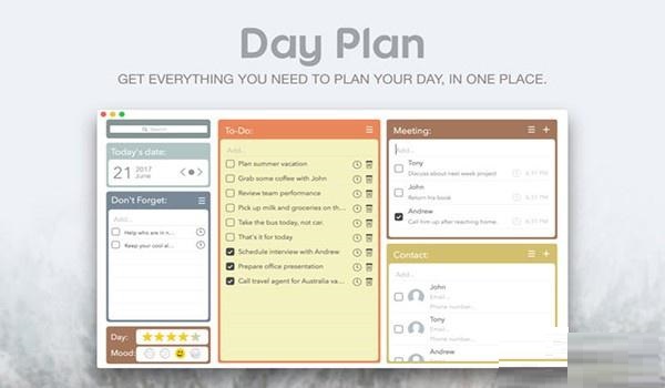 Day Plan Mac