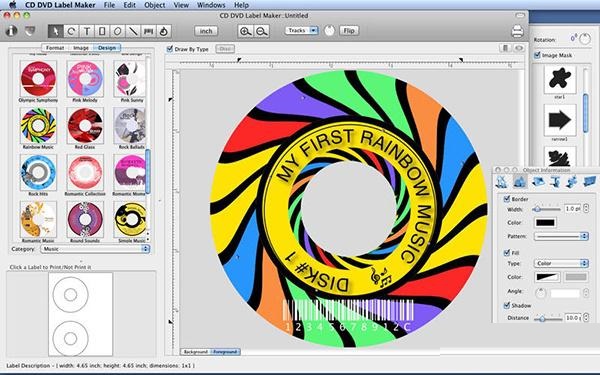 CD DVD Label Maker for Mac