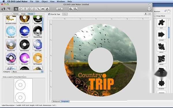 CD DVD Label Maker for Mac