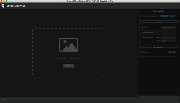 Topaz JPEG to RAW AI Mac