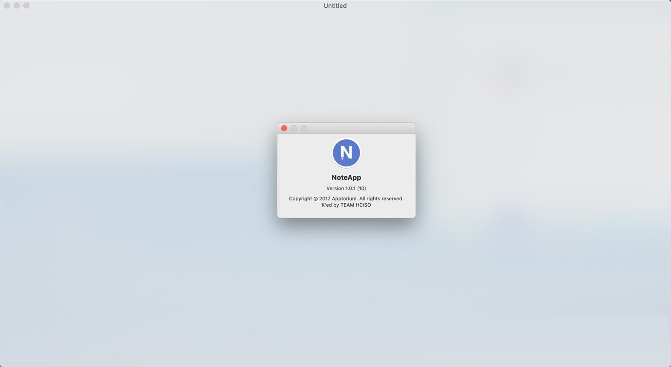 NoteApp for Mac