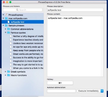 PhraseExpress Mac