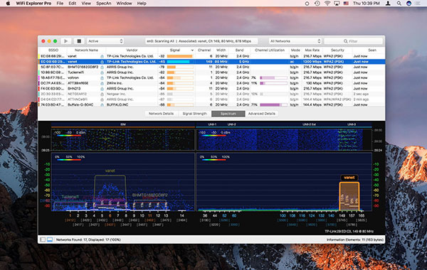 WiFi Explorer Pro MAC