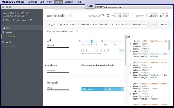 MongoDB Compass Mac