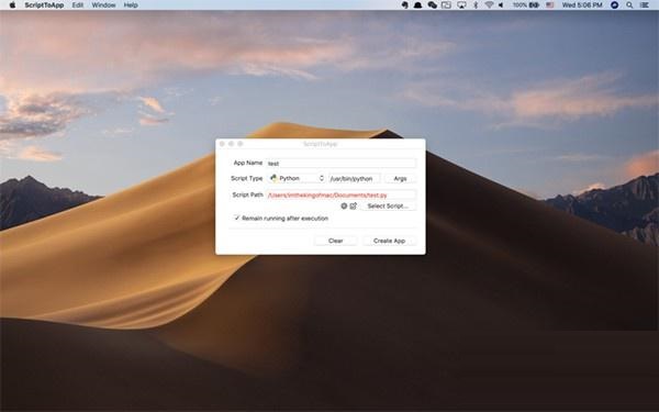 ScriptToApp mac