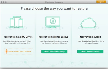 PhoneRescue for iOS Mac