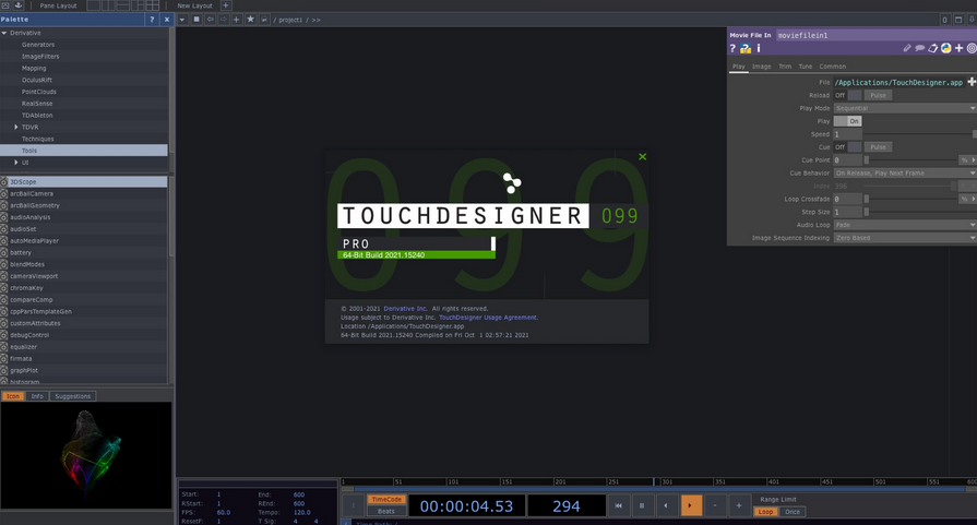 TouchDesigner Pro Mac截图