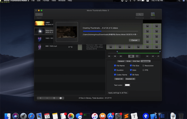 Movie Thumbnails Maker MAC