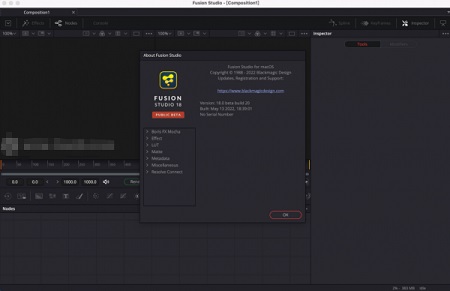 Blackmagic Fusion Studio 18 Mac