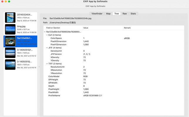 EXIF App Mac截图