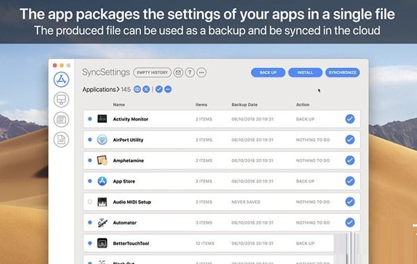 SyncSettings MAC