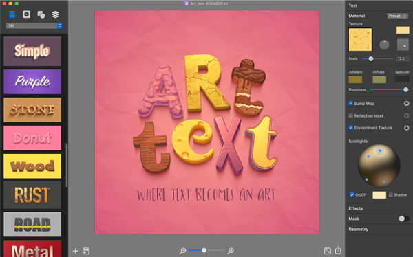 Art Text 4 Mac截图