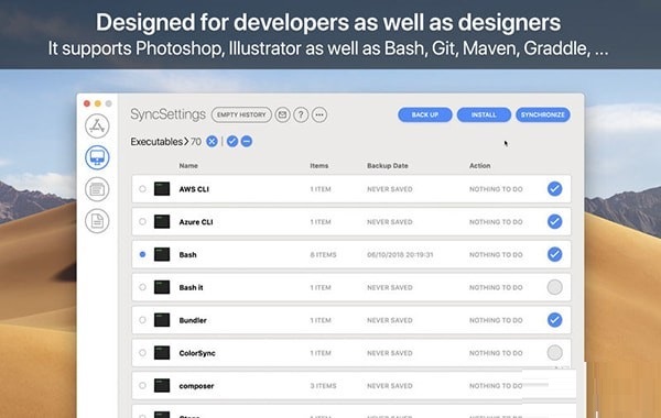 SyncSettings MAC