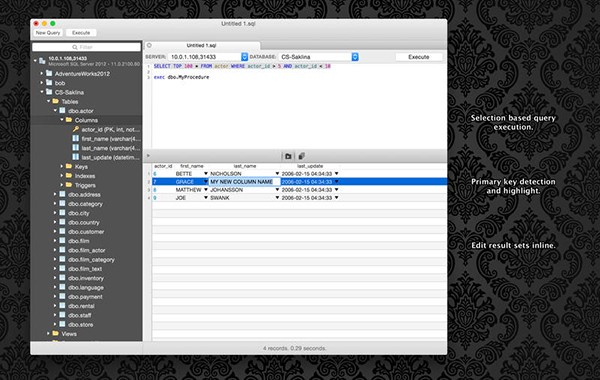 SQLPro for MSSQL Mac