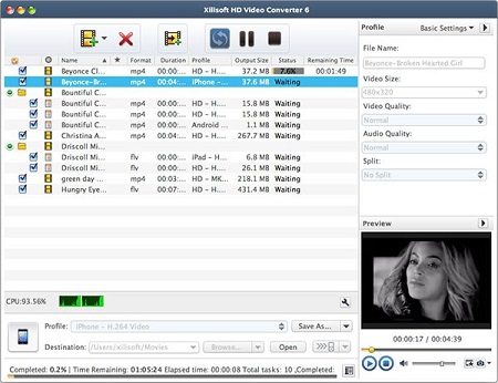 Xilisoft HD Video Converter Mac截图