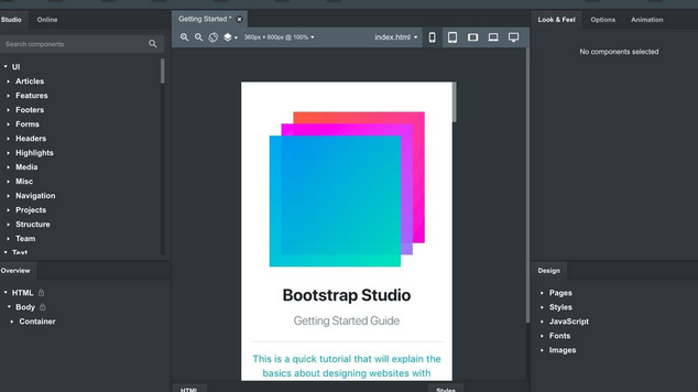 bootstrap studio 4 free download for mac