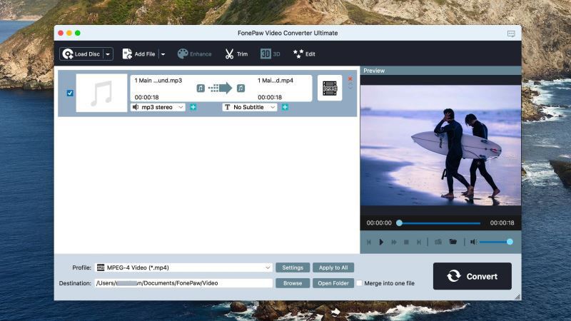 FonePaw Video Converter Ultimate MAC截图