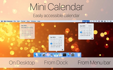 Mini Calendar Mac