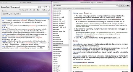 Shorter Oxford English Dictionary Mac