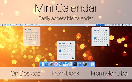 Mini Calendar Mac截图