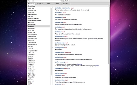 Chambers Dictionary Mac