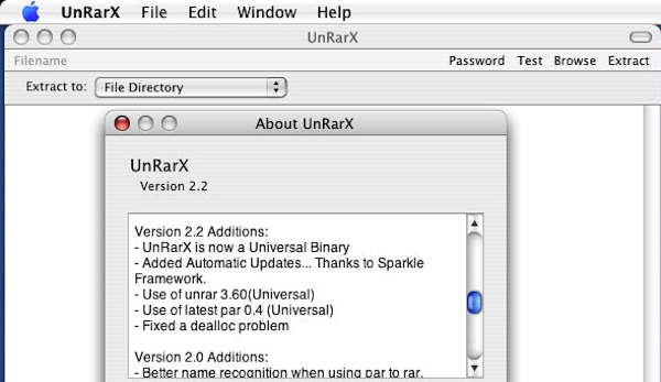 UnRarX Mac截图